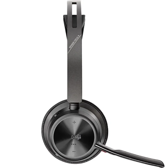 HP Poly Voyager Focus 2 Microsoft Teams con base de carga y adaptador USB-C/A